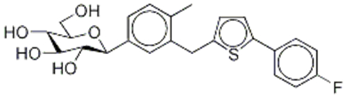 D-Glucitol, 1,5-anhydro-1-C-[3-[[5-(4-fluorophenyl)-2-thienyl]methyl]-4-methylphenyl]-,( 57365554, 57187381,1S)- CAS 842133-18-0 