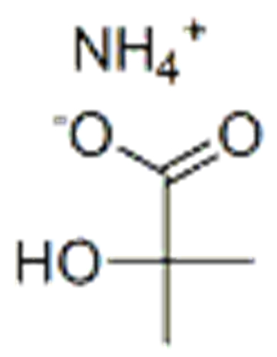 ammonium 2-hydroxyisobutyrate
 CAS 2539-76-6