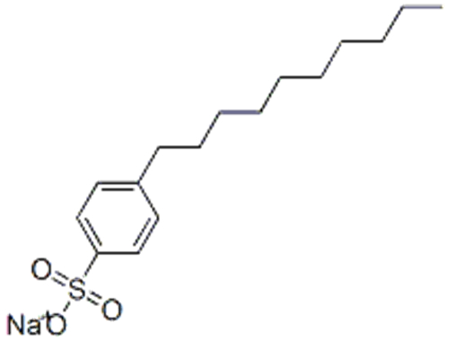 sodium p-decylbenzenesulphonate
 CAS 2627-06-7