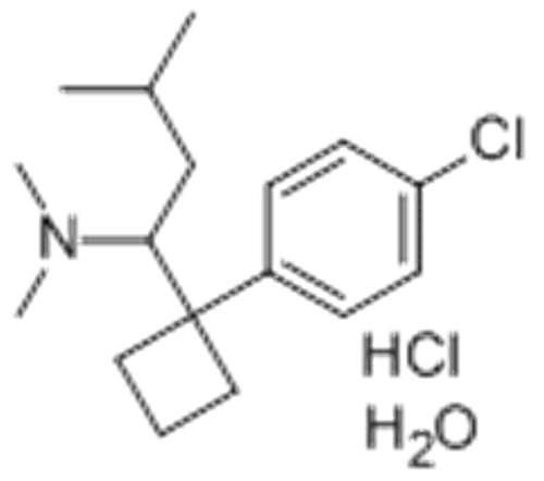 Cyclobutanemethanamine,1-(4-chlorophenyl)-N,N-dimethyl-a-(2-methylpropyl)-, hydrochloride, hydrate (1:1:1) CAS 125494-59-9