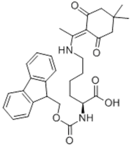 L-Lysine,N6-[1-(4,4-dimethyl-2,6-dioxocyclohexylidene)ethyl]-N2-[(9H-fluoren-9-ylmethoxy)carbonyl]- CAS 150629-67-7