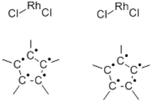 Rhodium, di-m-chlorodichlorobis[(1,2,3,4,5-h)-1,2,3,4,5-pentamethyl-2,4-cyclopentadien-1-yl]di-(9CI) CAS 12354-85-7