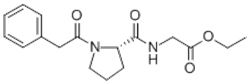 ethyl 2-[[(2S)-1-(2-phenylacetyl)pyrrolidine-2-carbonyl]amino]acetate CAS 157115-85-0