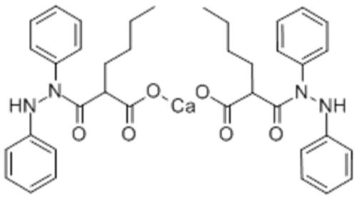 calcium bis[2-butyl-3-(1,2-diphenylhydrazino)-3-oxopropionate] CAS 34461-73-9