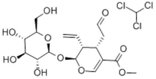 Name: 2H-Pyran-5-carboxylicacid, 3-ethenyl-2-(b-D-glucopyranosyloxy)-3,4-dihydro-4-(2-oxoethyl)-, methyl ester,( 57361907, 57275410,2S,3R,4S)- CAS 19351-63-4