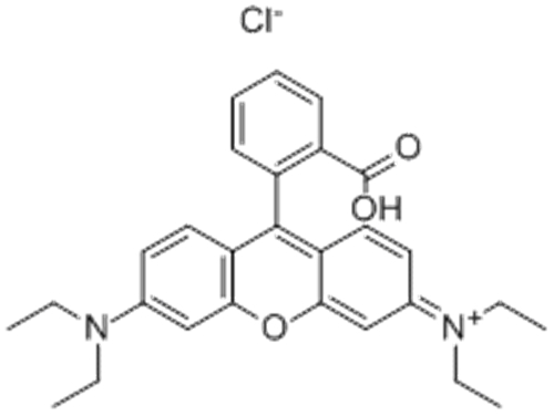 Xanthylium,9-(2-carboxyphenyl)-3,6-bis(diethylamino)-, chloride (1:1) CAS 81-88-9