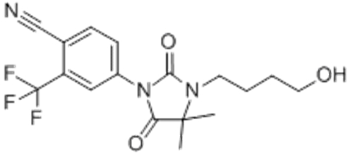 Benzonitrile,4-[3-(4-hydroxybutyl)-4,4-dimethyl-2,5-dioxo-1-imidazolidinyl]-2-(trifluoromethyl)- CAS 154992-24-2