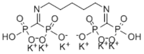 Hexapotassium dihydrogen 
[hexane-1,6-diylbis[nitrilobis(methylene)]]
tetrakisphosphonate CAS 53473-28-2