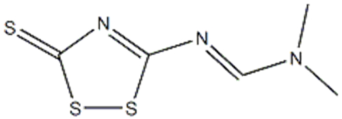 (E)-N,N-dimethyl-N'-(3-thioxo-3H-1,2,4-dithiazol-5-yl)formimidamide CAS 1192027-04-5
