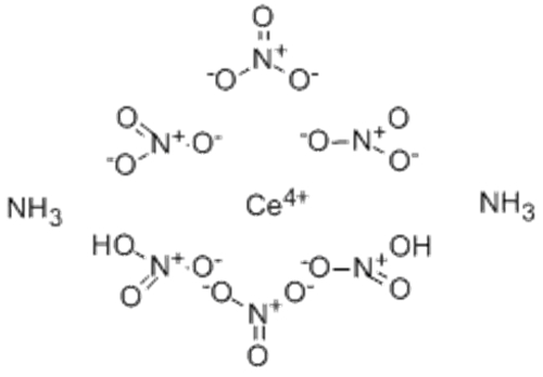 Cerate(2-),hexakis(nitrato-kO)-,ammonium (1:2),( 57358186, 57278785,OC-6-11) CAS 16774-21-3