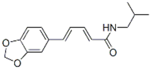 2,4-Pentadienamide,5-(1,3-benzodioxol-5-yl)-N-(2-methylpropyl)-,( 57360209, 57235426,2E,4E)- CAS 5950-12-9