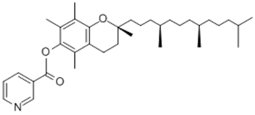 3-Pyridinecarboxylicacid,( 57357191, 57263463,2R)-3,4-dihydro-2,5,7,8-tetramethyl-2-[(4R,8R)-4,8,12-trimethyltridecyl]-2H-1-benzopyran-6-ylester, rel- CAS 51898-34-1