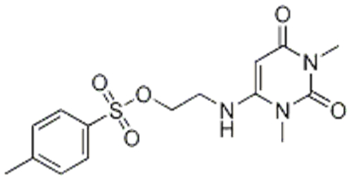 2,4(1H,3H)-Pyrimidinedione, 1,3-dimethyl-6-[[2-[[(4-methylphenyl)sulfonyl]oxy]ethyl]amino]- CAS 130634-04-7