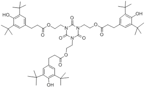 3,5-DI-TERT-BUTYL-4-HYDROXY-HYDROCINNAMIC ACID TRIESTER OF 1,3,5-TRIS(2-HYDROXYETHYL)-S-TRIAZINE-2,4,6-(1H,3H,5H)-TRIONE CAS 34137-09-2