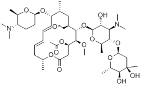 Acetylspiramycin
 CAS 24916-51-6