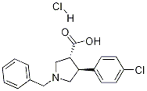 Trans-1-benzyl-4-(4-chlorophenyl)pyrrolidine-3-carboxylic acid-HCl CAS 1013117-42-4