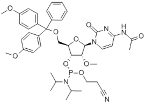 N-Acetyl-5'-O-(4,4-dimethoxytrityl)-2'-O-methylcytidine-3'-(2-cyanoethyl-N,N-diisopropyl)phosphoramidite CAS 199593-09-4