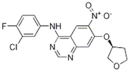 4-QuinazolinaMine, N-(3-chloro-4-fluorophenyl)-6-nitro-7-[[(3S)-tetrahydro-3-furanyl]oxy]- CAS 314771-88-5