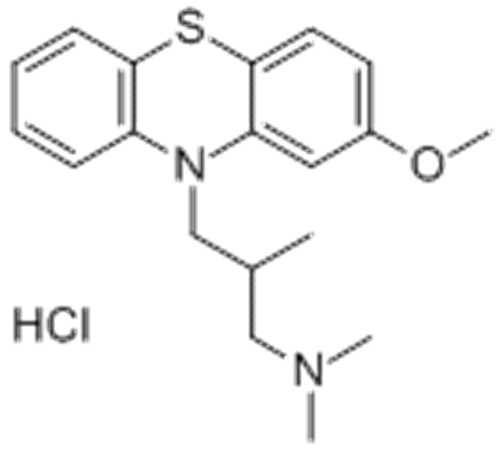 10H-Phenothiazine-10-propanamine,2-methoxy-N,N,b-trimethyl-,hydrochloride (1:1),( 57358617, 57279218,bR)- CAS 1236-99-3
