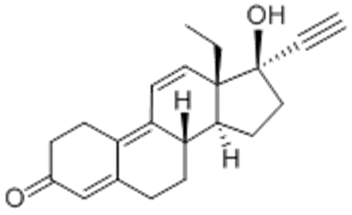 18,19-Dinorpregna-4,9,11-trien-20-yn-3-one,13-ethyl-17-hydroxy-,( 57362673, 57276163,17a) CAS 16320-04-0