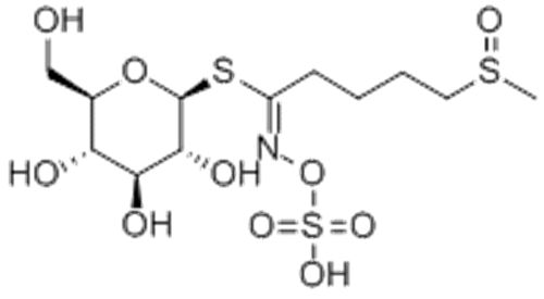 b-D-Glucopyranose, 1-thio-,1-[5-(methylsulfinyl)-N-(sulfooxy)pentanimidate] CAS 21414-41-5