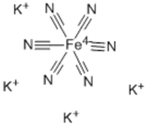 Tetrapotassium hexacyanoferrate trihydrate CAS 13943-58-3