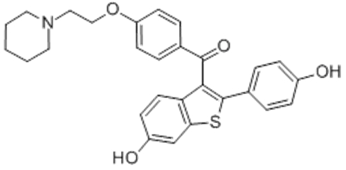 Methanone,[6-hydroxy-2-(4-hydroxyphenyl)benzo[b]thien-3-yl][4-[2-(1-piperidinyl)ethoxy]phenyl]- CAS 84449-90-1