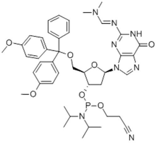 N4-(DIMETHYLAMINO)METHYLENE)-5'-O-(DIMETHOXYTRITYL)-2'-DEOXYGUANOSINE-3'-N,N-DIISOPROPYL (CYANOETHYL) PHOSPHORAMIDITE CAS 330628-04-1