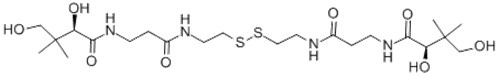 Butanamide,N,N'-[dithiobis[2,1-ethanediylimino(3-oxo-3,1-propanediyl)]]bis[2,4-dihydroxy-3,3-dimethyl-,( 57358209, 57278806,2R,2'R) CAS 16816-67-4