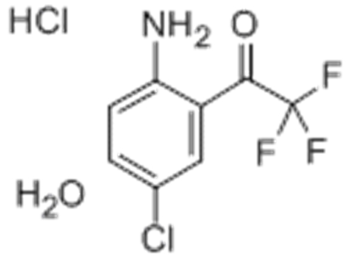 Name: Ethanone,1-(2-amino-5-chlorophenyl)-2,2,2-trifluoro-, hydrochloride (1:1) CAS 173676-59-0