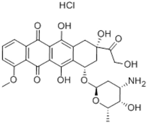 5,12-Naphthacenedione,10-[(3-amino-2,3,6-trideoxy-a-L-lyxo-hexopyranosyl)oxy]-7,8,9,10-tetrahydro-6,8,11-trihydroxy-8-(2-hydroxyacetyl)-1-methoxy-,( 57355724, 57251465,8S,10S)- CAS 23214-92-8