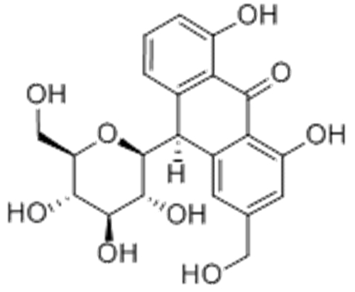 9(10H)-Anthracenone,10-b-D-glucopyranosyl-1,8-dihydroxy-3-(hydroxymethyl)-,( 57365787, 57187637,10S)- CAS 1415-73-2