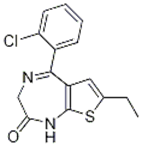 5-(o-Chlorophenyl)-7-ethyl-1,3-dihydro-2H-thieno(2,3-e)(1,4)diazepin-2-one CAS 33671-37-3