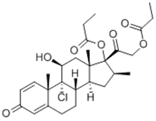 Pregna-1,4-diene-3,20-dione,9-chloro-11-hydroxy-16-methyl-17,21-bis(1-oxopropoxy)-,( 57364503, 57186197,11b,16b)- CAS 5534-09-8