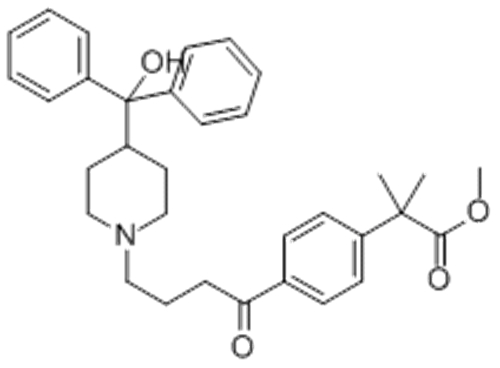 Benzeneacetic acid,4-[4-[4-(hydroxydiphenylmethyl)-1-piperidinyl]-1-oxobutyl]-a,a-dimethyl-, methyl ester CAS 154477-55-1