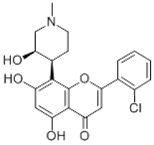 4H-1-Benzopyran-4-one,2-(2-chlorophenyl)-5,7-dihydroxy-8-[(3S,4R)-3-hydroxy-1-methyl-4-piperidinyl]- CAS 146426-40-6
