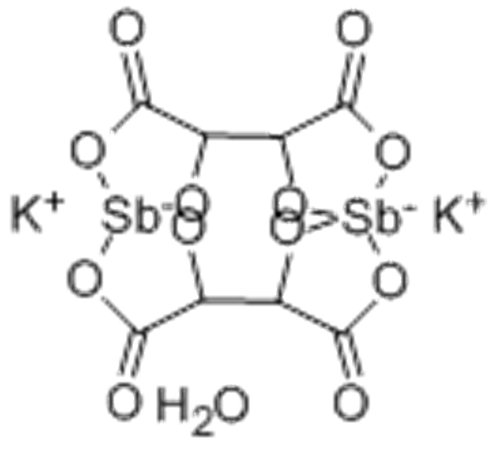 Potassium antimonyl tartrate sesquihydrate CAS 28300-74-5