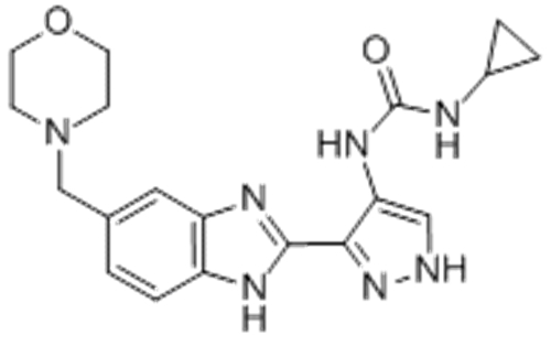 1-Cyclopropyl-3-(3-(5-(morpholinomethyl)-1H-benzo[d]imidazol-2-yl)-1H-pyrazol-4-yl)urea CAS 896466-04-9