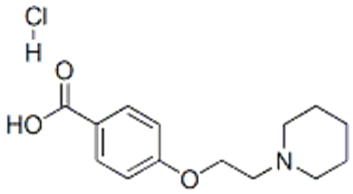 Benzoic acid,4-[2-(1-piperidinyl)ethoxy]-, hydrochloride (1:1) CAS 84449-80-9