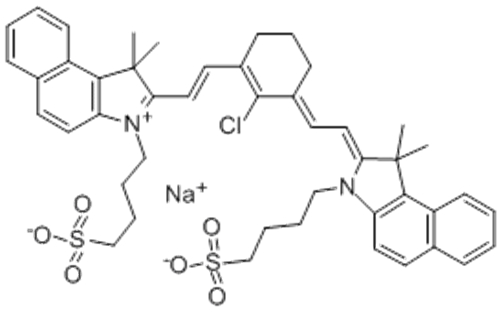 1H-Benz[e]indolium,2-[2-[2-chloro-3-[2-[1,3-dihydro-1,1-dimethyl-3-(4-sulfobutyl)-2H-benz[e]indol-2-ylidene]ethylidene]-1-cyclohexen-1-yl]ethenyl]-1,1-dimethyl-3-(4-sulfobutyl)-,inner salt, sodium salt CAS 172616-80-7