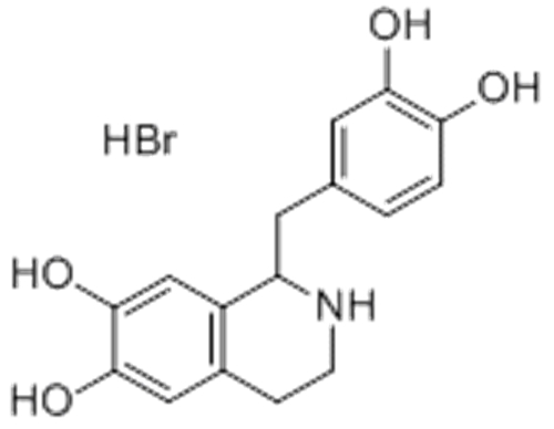 6,7-Isoquinolinediol,1-[(3,4-dihydroxyphenyl)methyl]-1,2,3,4-tetrahydro-, hydrobromide  CAS 16659-88-4