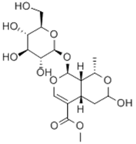 1H,3H-Pyrano[3,4-c]pyran-5-carboxylicacid, 8-(b-D-glucopyranosyloxy)-4,4a,8,8a-tetrahydro-3-hydroxy-1-methyl-,methyl ester,( 57366167, 57188051,1S,3R,4aS,8S,8aS)- CAS 25406-64-8