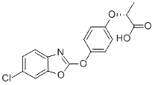 Propanoic acid,2-[4-[(6-chloro-2-benzoxazolyl)oxy]phenoxy]-,( 57356045, 57251785,2R)- CAS 113158-40-0