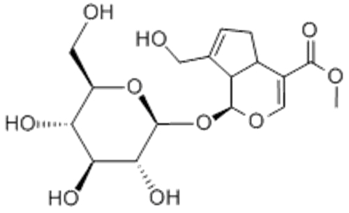 Cyclopenta[c]pyran-4-carboxylicacid, 1-(b-D-glucopyranosyloxy)-1,4a,5,7a-tetrahydro-7-(hydroxymethyl)-,methyl ester,( 57355932, 57251673,1S,4aS,7aS)- CAS 24512-63-8