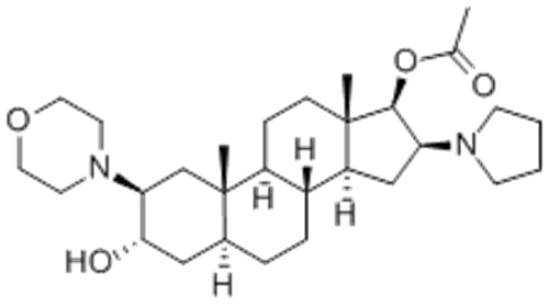 (2b,3a,5a,16b,17b)-17-Acetoxy-3-hydroxy-2-(4-morpholinyl)-16-(1-pyrrolidinyl)androstane CAS 119302-24-8
