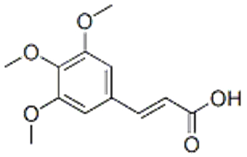 2-Propenoicacid, 3-(3,4,5-trimethoxyphenyl)-
 CAS 90-50-6