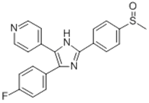 Pyridine,4-[4-(4-fluorophenyl)-2-[4-(methylsulfinyl)phenyl]-1H-imidazol-5-yl]- CAS 152121-47-6