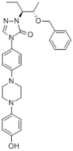 Name: 3H-1,2,4-Triazol-3-one,2-[(1S,2S)-1-ethyl-2-(phenylmethoxy)propyl]-2,4-dihydro-4-[4-[4-(4-hydroxyphenyl)-1-piperazinyl]phenyl]- CAS 184177-83-1