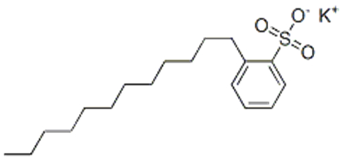 potassium dodecylbenzenesulphonate
 CAS 27177-77-1
