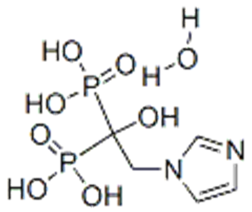 Phosphonic acid,P,P'-[1-hydroxy-2-(1H-imidazol-1-yl)ethylidene]bis-, hydrate  CAS 165800-06-6